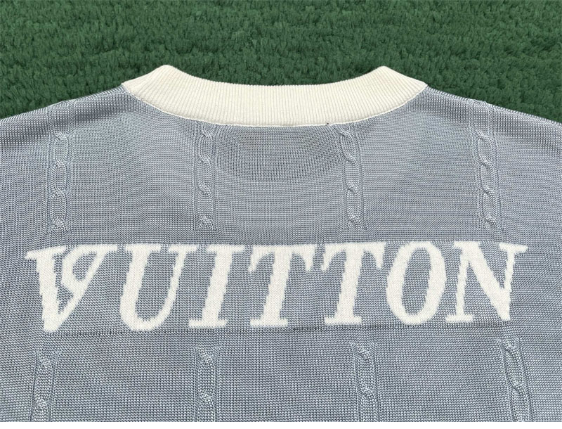 루이비통 루이비통 LV 리그 패치 인따르시아 실크 코튼 반팔 크루넥 티셔츠 레플리카 13번 이미지 - 의류 | 세미샵 레플리카 사이트