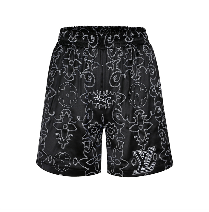 Louis Vuitton 루이비통 LV 아라베스크 모노그램 프린트 슬리브드 실크 반바지 레플리카 4번 이미지 - 의류 | 세미샵 레플리카 사이트