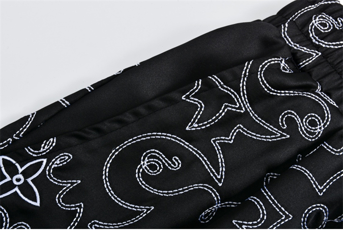 Louis Vuitton 루이비통 LV 아라베스크 모노그램 프린트 슬리브드 실크 반바지 레플리카 7번 이미지 - 의류 | 세미샵 레플리카 사이트