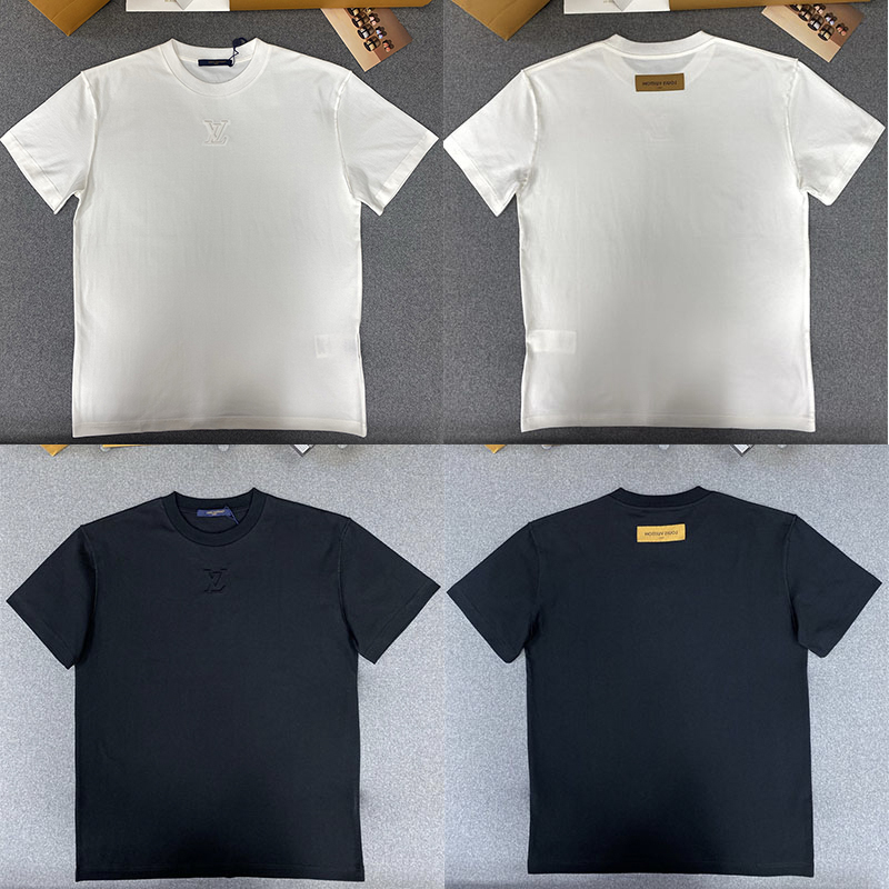 Louis Vuitton 루이비통 LV 엠보스드 반팔 티셔츠 레플리카 1번 이미지 - 의류 | 세미샵 레플리카 사이트
