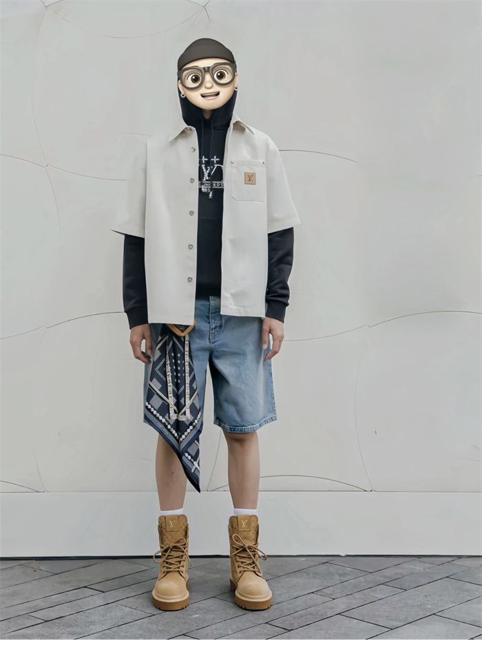 Louis Vuitton 루이비통 LV 패치 데님 반바지 레플리카 3번 이미지 - 의류 | 세미샵 레플리카 사이트