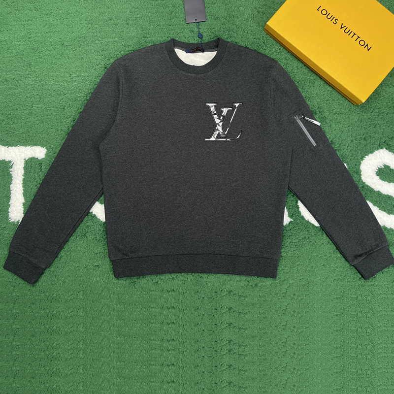 Louis Vuitton 루이비통 LV Ice 로고 콤팩트 코튼 크루넥 스웨터 레플리카 1번 이미지 - 의류 | 세미샵 레플리카 사이트