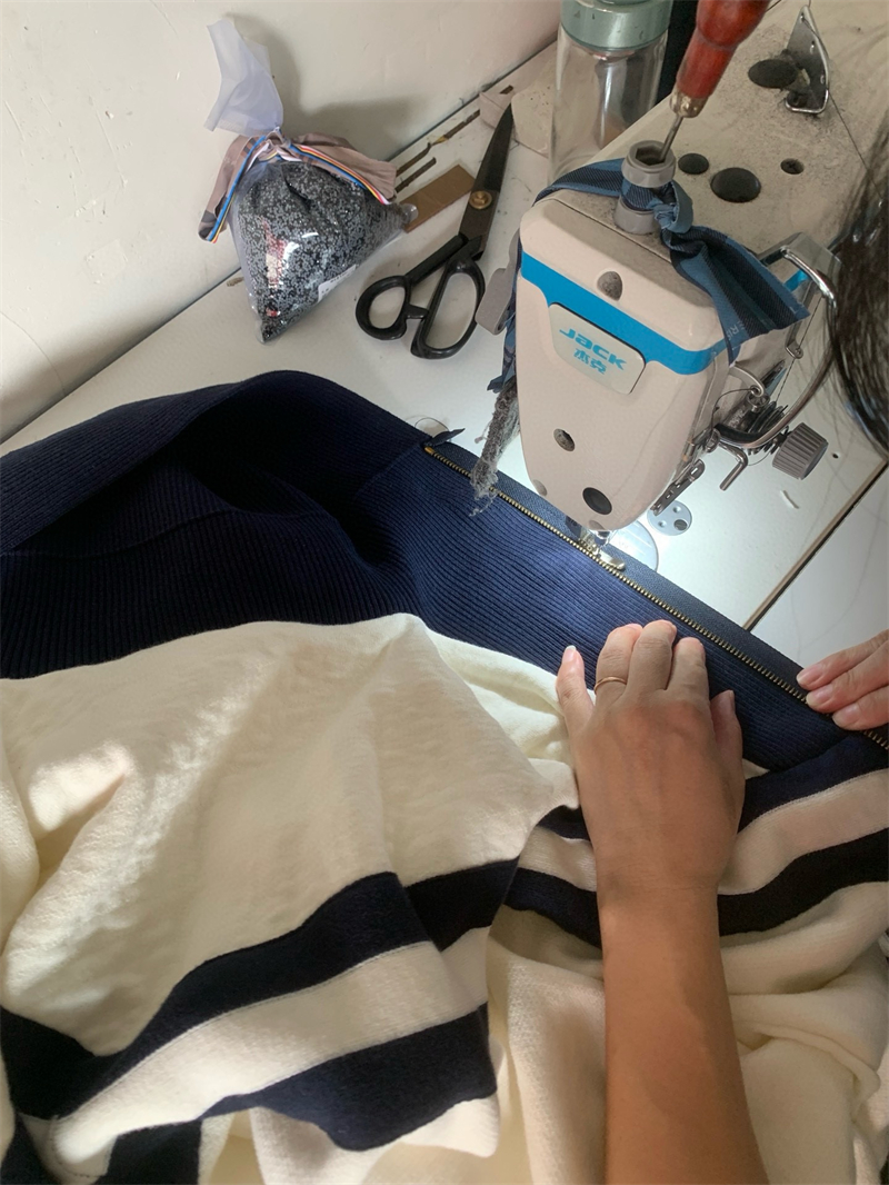 Louis Vuitton 루이비통 MLVD 니티드 코튼 세일러 블루종 화이트 레플리카 22번 이미지 - 의류 | 세미샵 레플리카 사이트