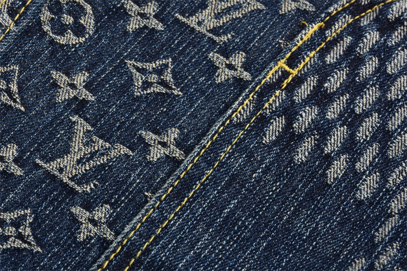 Louis Vuitton 루이비통 x 니고 자이언트 다미에 웨이브 모노그램 데님 자켓 블루 레플리카 9번 이미지 - 의류 | 세미샵 레플리카 사이트