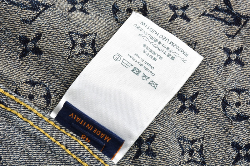 Louis Vuitton 루이비통 x 니고 자이언트 다미에 웨이브 모노그램 데님 자켓 블루 레플리카 12번 이미지 - 의류 | 세미샵 레플리카 사이트