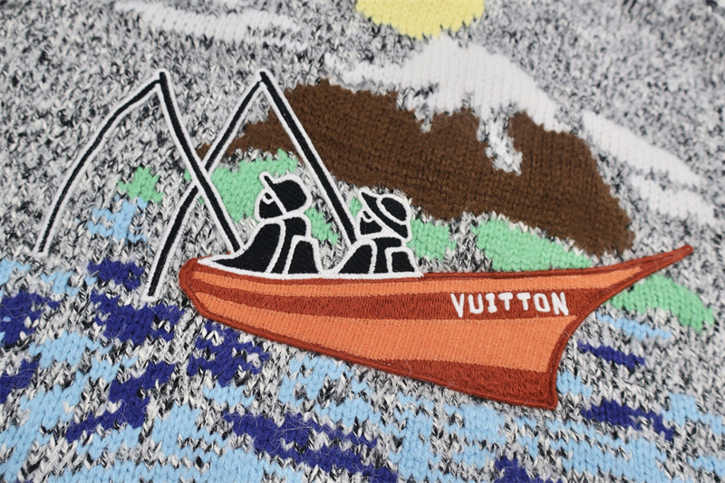 Louis Vuitton 루이비통 x 니고 LV 자수 지퍼 니티드 블루종 자켓 레플리카 7번 이미지 - 의류 | 세미샵 레플리카 사이트