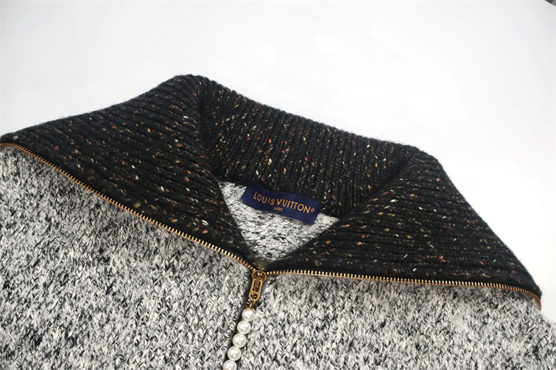 Louis Vuitton 루이비통 x 니고 LV 자수 지퍼 니티드 블루종 자켓 레플리카 8번 이미지 - 의류 | 세미샵 레플리카 사이트