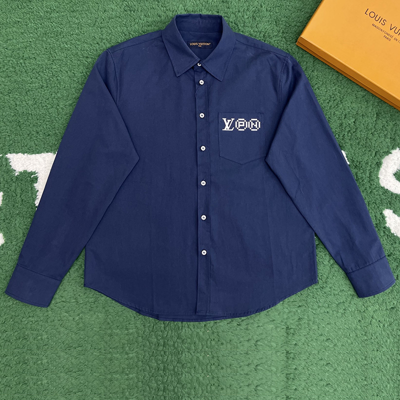 Louis Vuitton 루이비통 x 니고 LV PN 프린티드 시그니처 롱 슬리브드 셔츠 레플리카 1번 이미지 - 의류 | 세미샵 레플리카 사이트