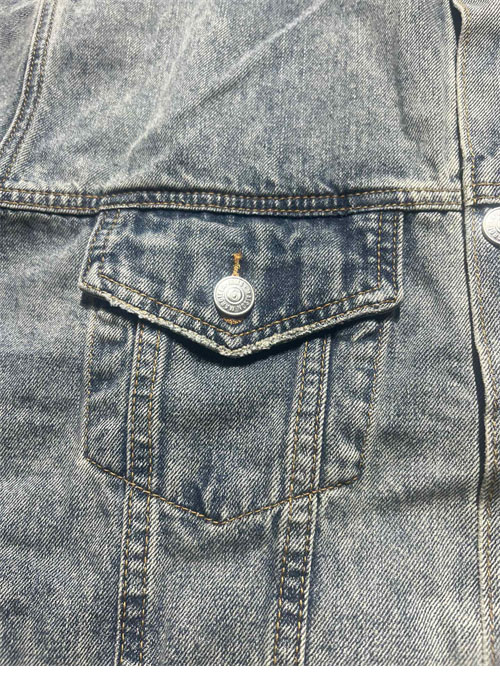 Maison Margiela 메종마르지엘라 MM6 백 스티치 빈티지 워싱 데님 자켓 레플리카 5번 이미지 - 의류 | 세미샵 레플리카 사이트