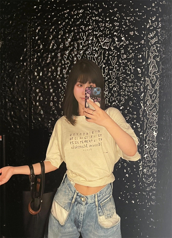 메종마르지엘라 메종 마르지엘라 스탬프 로고 코튼 티셔츠 레플리카 14번 이미지 - 의류 | 세미샵 레플리카 사이트