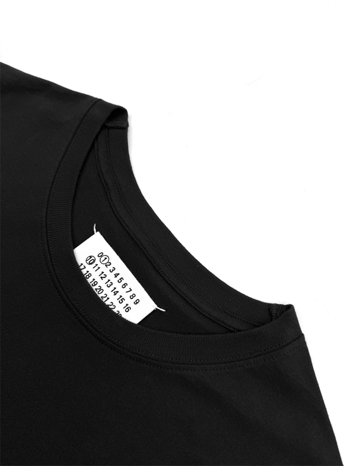 메종마르지엘라 메종 마르지엘라 스탬프 로고 코튼 티셔츠 레플리카 9번 이미지 - 의류 | 세미샵 레플리카 사이트