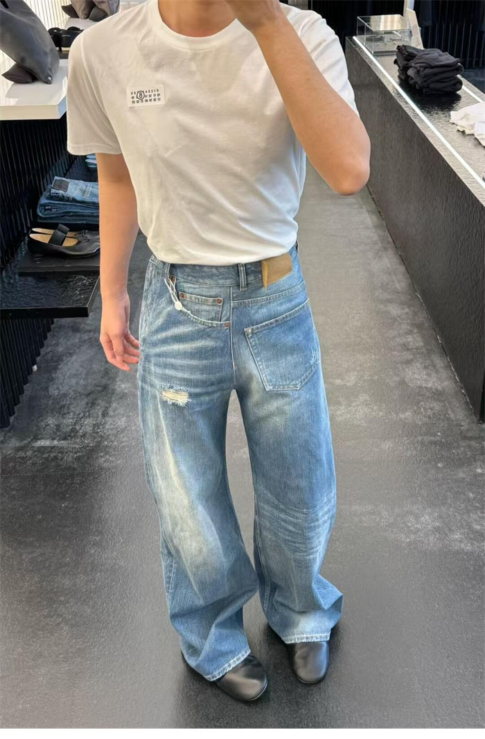 Maison Margiela 메종 마르지엘라 트위스트 와이드 레그 진 레플리카 3번 이미지 - 의류 | 세미샵 레플리카 사이트