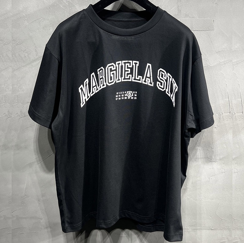 Maison Margiela 메종 마르지엘라 MM6 로고 반팔 티셔츠 레플리카 1번 이미지 - 의류 | 세미샵 레플리카 사이트