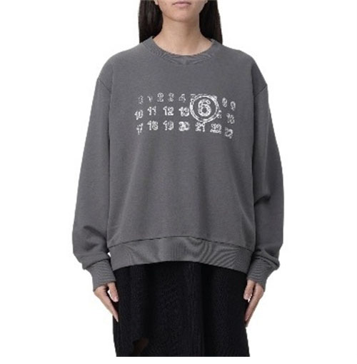 Maison Margiela 메종 마르지엘라 MM6 로고 크루넥 스웨트셔츠 맨투맨 레플리카 3번 이미지 - 의류 | 세미샵 레플리카 사이트