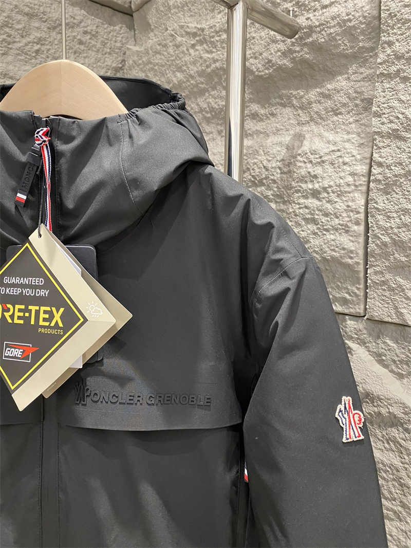 Moncler 몽클레어 그레노블 쉽톤 윈드브레이커 후드 블랙 레플리카 7번 이미지 - 의류 | 세미샵 레플리카 사이트