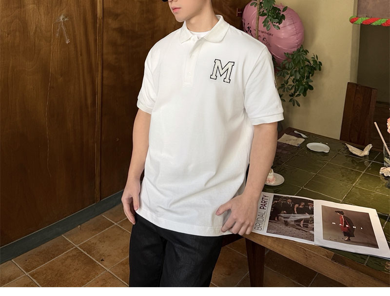 몽클레어 몽클레어 모노그램 코튼 피케 폴로 셔츠 레플리카 3번 이미지 - 의류 | 세미샵 레플리카 사이트