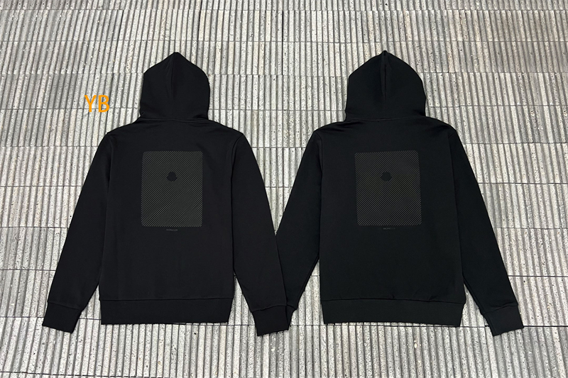 몽클레어 몽클레어 블랙 로고 패치 코튼 후디 （세븐） 레플리카 6번 이미지 - 의류 | 세미샵 레플리카 사이트