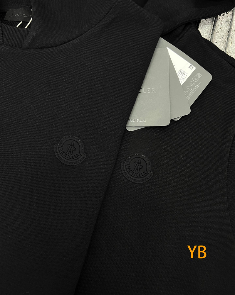 몽클레어 몽클레어 블랙 로고 패치 코튼 후디 （세븐） 레플리카 22번 이미지 - 의류 | 세미샵 레플리카 사이트