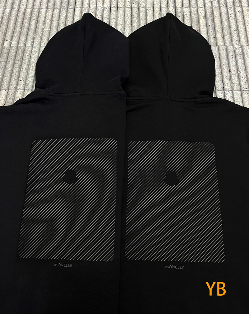 몽클레어 몽클레어 블랙 로고 패치 코튼 후디 （세븐） 레플리카 7번 이미지 - 의류 | 세미샵 레플리카 사이트