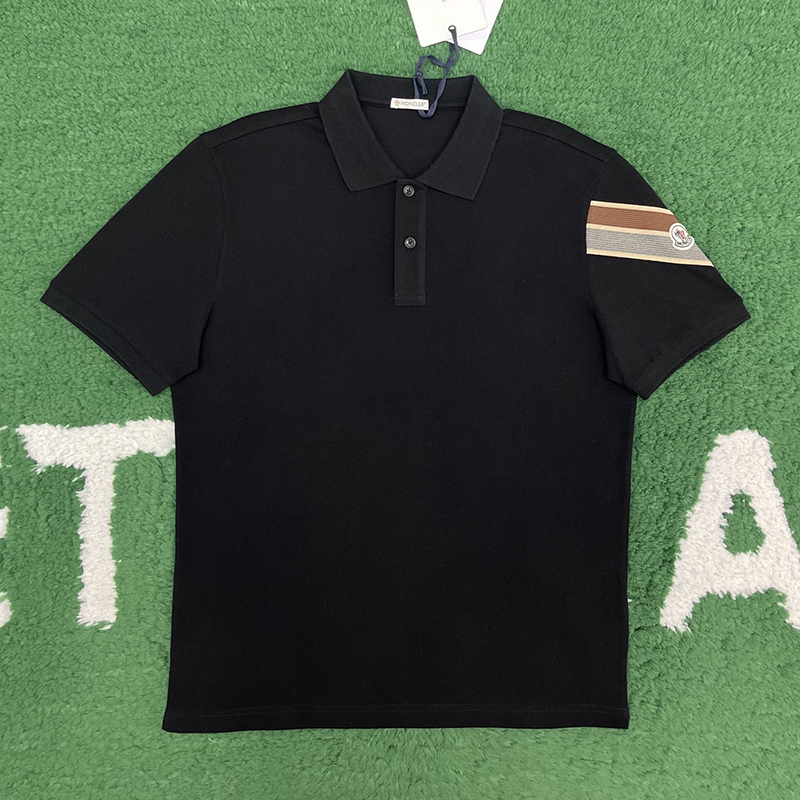 Moncler 몽클레어 삼선 트리밍 코튼 피케 반팔 티셔츠 레플리카 1번 이미지 - 의류 | 세미샵 레플리카 사이트