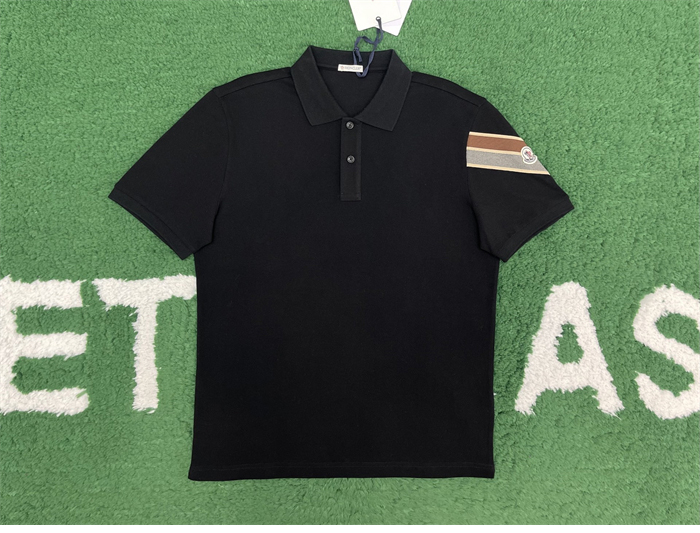 Moncler 몽클레어 삼선 트리밍 코튼 피케 반팔 티셔츠 레플리카 4번 이미지 - 의류 | 세미샵 레플리카 사이트