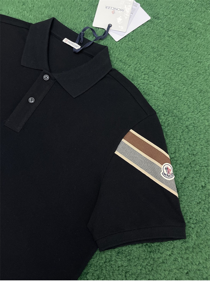 Moncler 몽클레어 삼선 트리밍 코튼 피케 반팔 티셔츠 레플리카 8번 이미지 - 의류 | 세미샵 레플리카 사이트