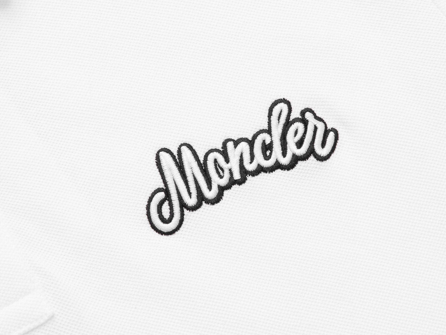 몽클레어 몽클레어 스크립트 로고 피케 셔츠 레플리카 5번 이미지 - 의류 | 세미샵 레플리카 사이트