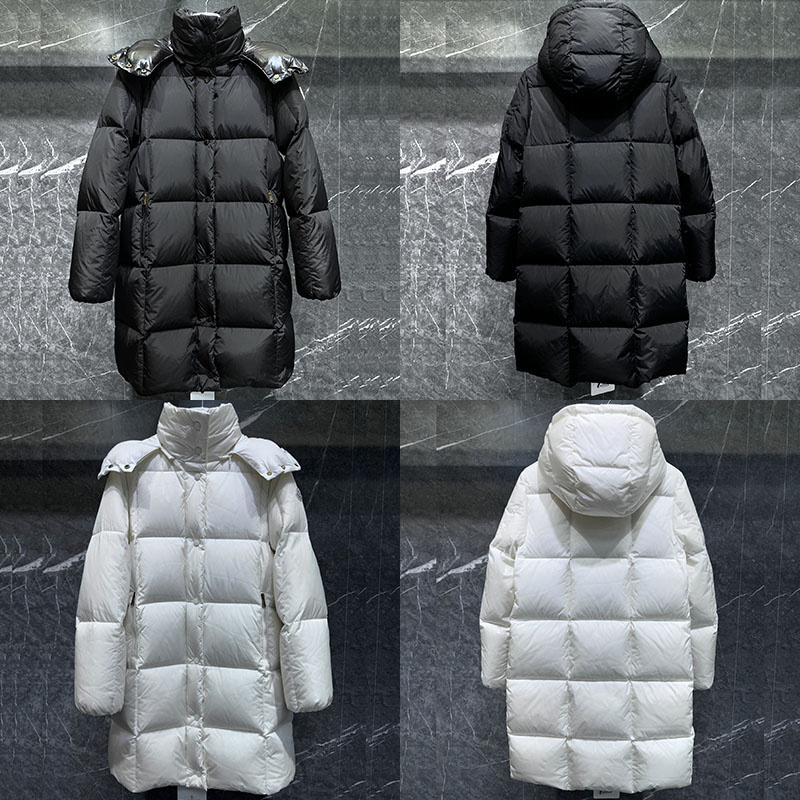 Moncler 몽클레어 Litte 리뜨 스퀘어 퀼팅 후드 롱 다운 패딩 자켓 레플리카 1번 이미지 - 의류 | 세미샵 레플리카 사이트