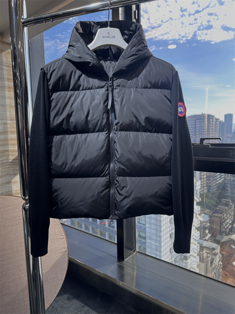 캐나다구스 캐나다구스 하이브리드 퀼티드 니트 후드 자켓 화이트 레플리카 19번 이미지 - 의류 | 세미샵 레플리카 사이트