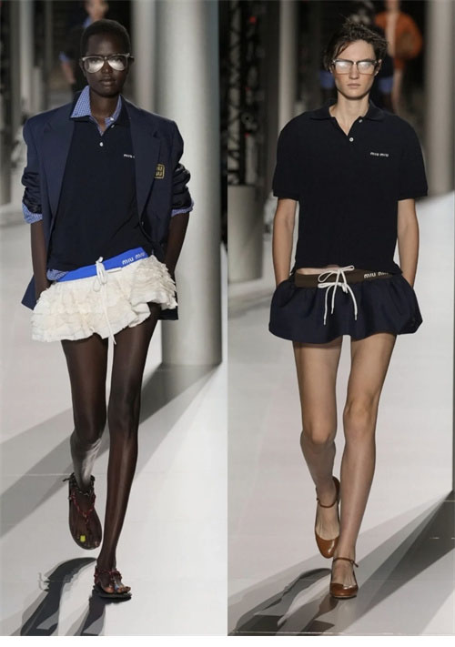 Miu Miu 미우미우 로고 자수 폴로 셔츠 2컬러 레플리카 6번 이미지 - 의류 | 세미샵 레플리카 사이트