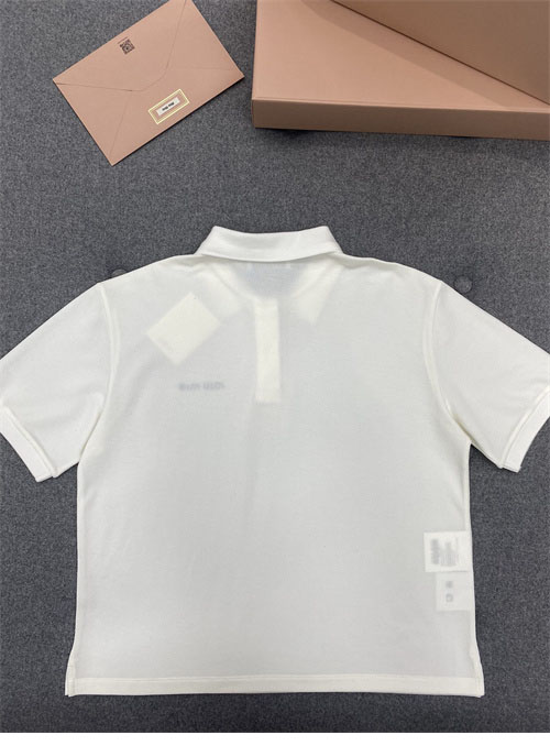 Miu Miu 미우미우 로고 자수 폴로 셔츠 2컬러 레플리카 11번 이미지 - 의류 | 세미샵 레플리카 사이트