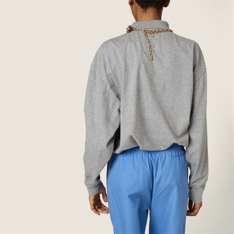 미우미우 미우미우 로고 저지 폴로 셔츠 레플리카 5번 이미지 - 의류 | 세미샵 레플리카 사이트