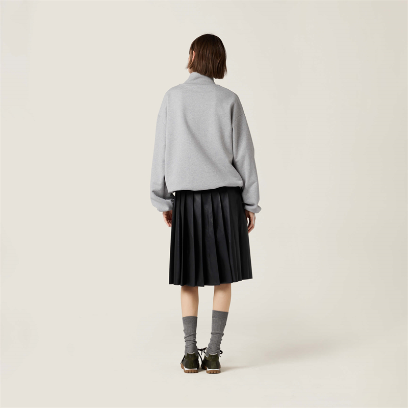 미우미우 미우미우 로고 코튼 플리스 집업 스웨트셔츠 레플리카 8번 이미지 - 의류 | 세미샵 레플리카 사이트