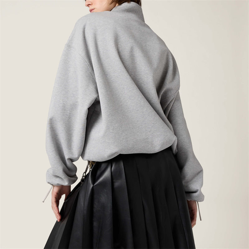 미우미우 미우미우 로고 코튼 플리스 집업 스웨트셔츠 레플리카 7번 이미지 - 의류 | 세미샵 레플리카 사이트