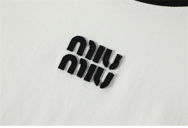 Miu Miu 미우미우 로고 24ss 크루넥 반팔 티셔츠 레플리카 12번 이미지 - 의류 | 세미샵 레플리카 사이트