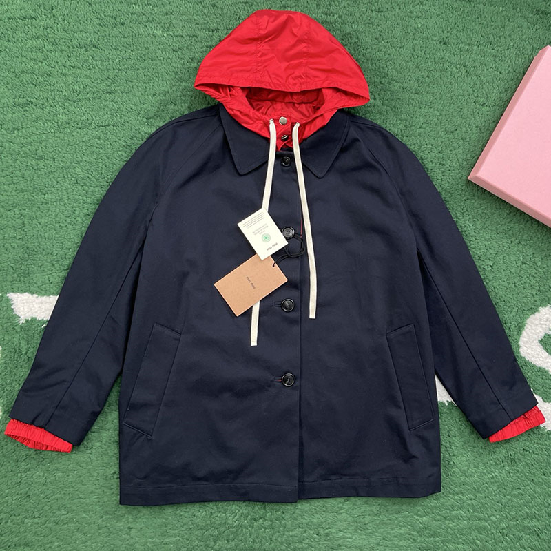 미우미우 미우미우 리버서블 치노 테크니컬 퐁제 블루종 자켓 레플리카 5번 이미지 - 의류 | 세미샵 레플리카 사이트