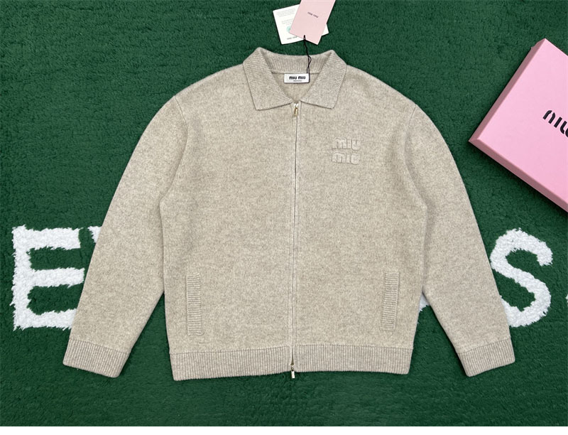 미우미우 미우미우 셰틀랜드 울 캐시미어 집업 가디건 레플리카 5번 이미지 - 의류 | 세미샵 레플리카 사이트