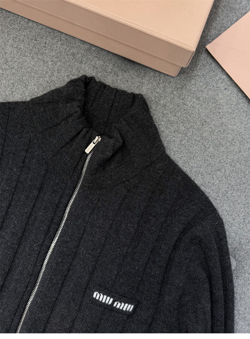 미우미우 미우미우 울 캐시미어 집업 가디건 레플리카 8번 이미지 - 의류 | 세미샵 레플리카 사이트