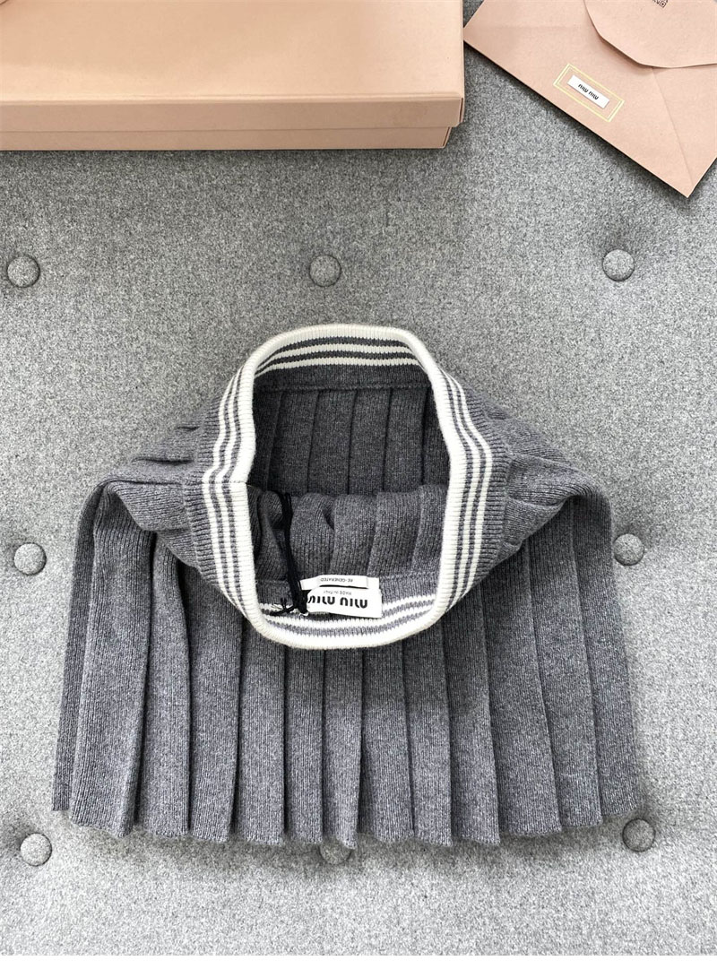 Miu Miu 미우미우 울 캐시미어 플리츠 미니 스커트 레플리카 15번 이미지 - 의류 | 세미샵 레플리카 사이트