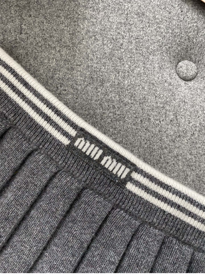 Miu Miu 미우미우 울 캐시미어 플리츠 미니 스커트 레플리카 17번 이미지 - 의류 | 세미샵 레플리카 사이트