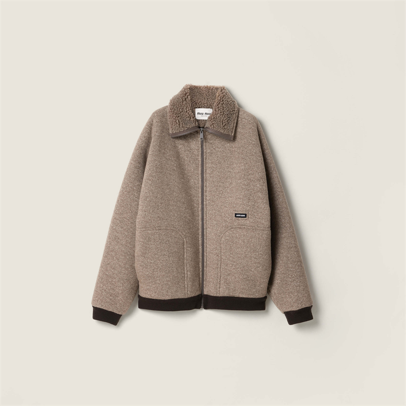 미우미우 미우미우 코튼 플리스 지퍼 블루종 자켓 레플리카 15번 이미지 - 의류 | 세미샵 레플리카 사이트