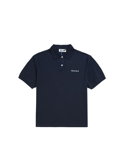 Miu Miu 미우미우 코튼 피케 폴로 셔츠 2컬러 레플리카 5번 이미지 - 의류 | 세미샵 레플리카 사이트