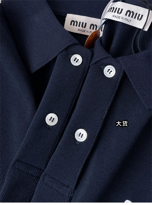 Miu Miu 미우미우 코튼 피케 폴로 셔츠 2컬러 레플리카 10번 이미지 - 의류 | 세미샵 레플리카 사이트