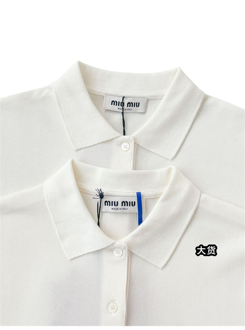 Miu Miu 미우미우 코튼 피케 폴로 셔츠 2컬러 레플리카 19번 이미지 - 의류 | 세미샵 레플리카 사이트
