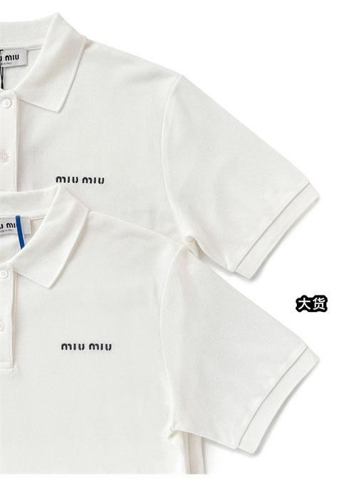 Miu Miu 미우미우 코튼 피케 폴로 셔츠 2컬러 레플리카 20번 이미지 - 의류 | 세미샵 레플리카 사이트