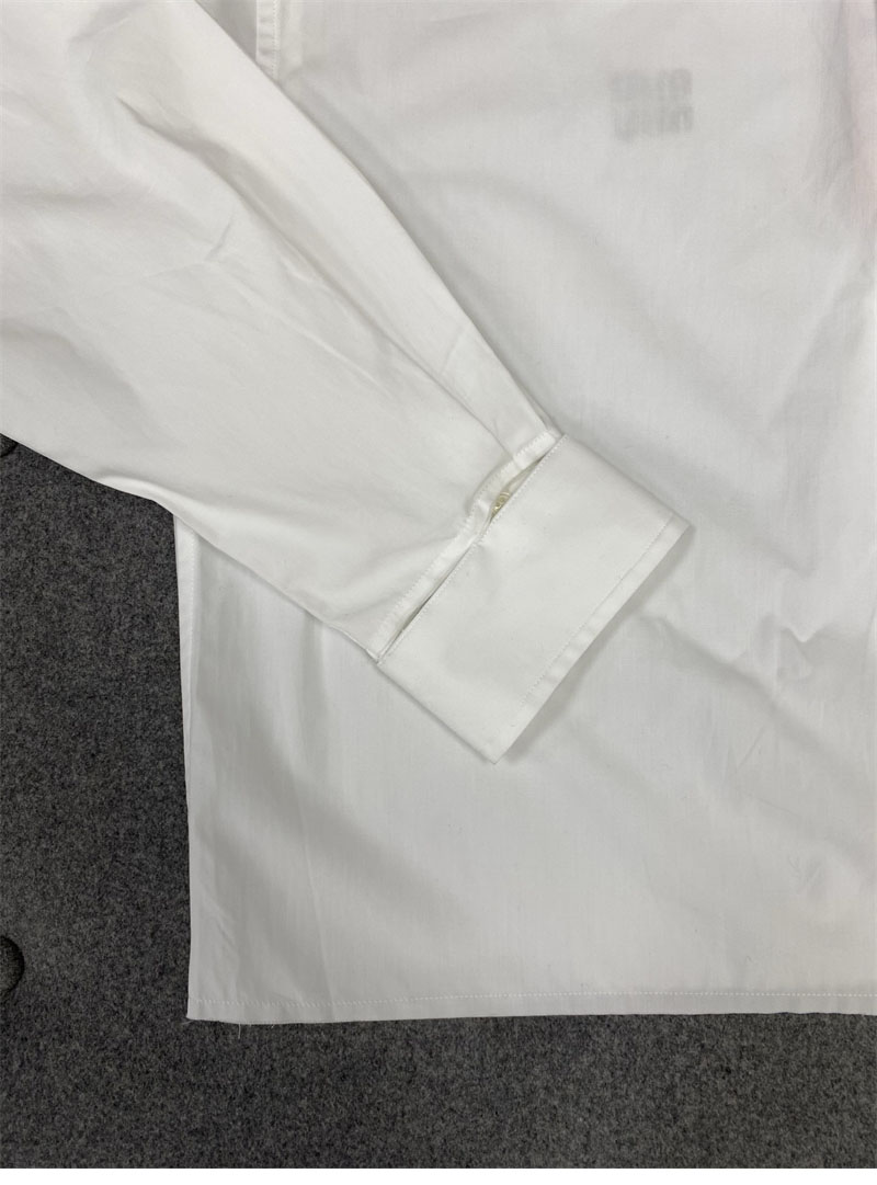 Miu Miu 미우미우 클래식 포플린 셔츠 레플리카 14번 이미지 - 의류 | 세미샵 레플리카 사이트