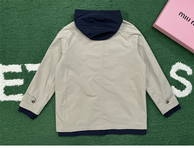 Miu Miu 미우미우 파나마 코튼 테크니컬 퐁제 블루종 자켓 레플리카 8번 이미지 - 의류 | 세미샵 레플리카 사이트