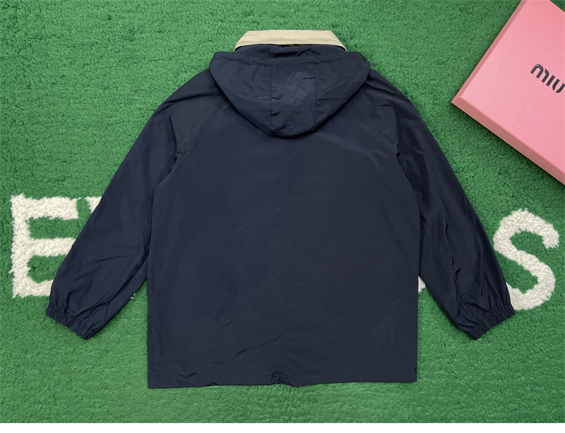 Miu Miu 미우미우 파나마 코튼 테크니컬 퐁제 블루종 자켓 레플리카 14번 이미지 - 의류 | 세미샵 레플리카 사이트