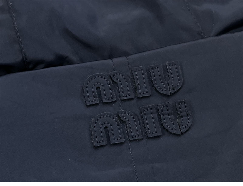 Miu Miu 미우미우 파나마 코튼 테크니컬 퐁제 블루종 자켓 레플리카 15번 이미지 - 의류 | 세미샵 레플리카 사이트