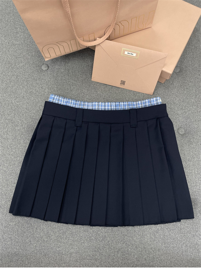 Miu Miu 미우미우 플리츠 바타비아 미니스커트 레플리카 10번 이미지 - 의류 | 세미샵 레플리카 사이트